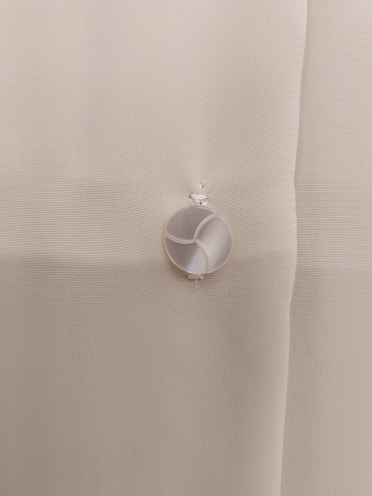 Beige Silk-Blend Shirt with Pleats