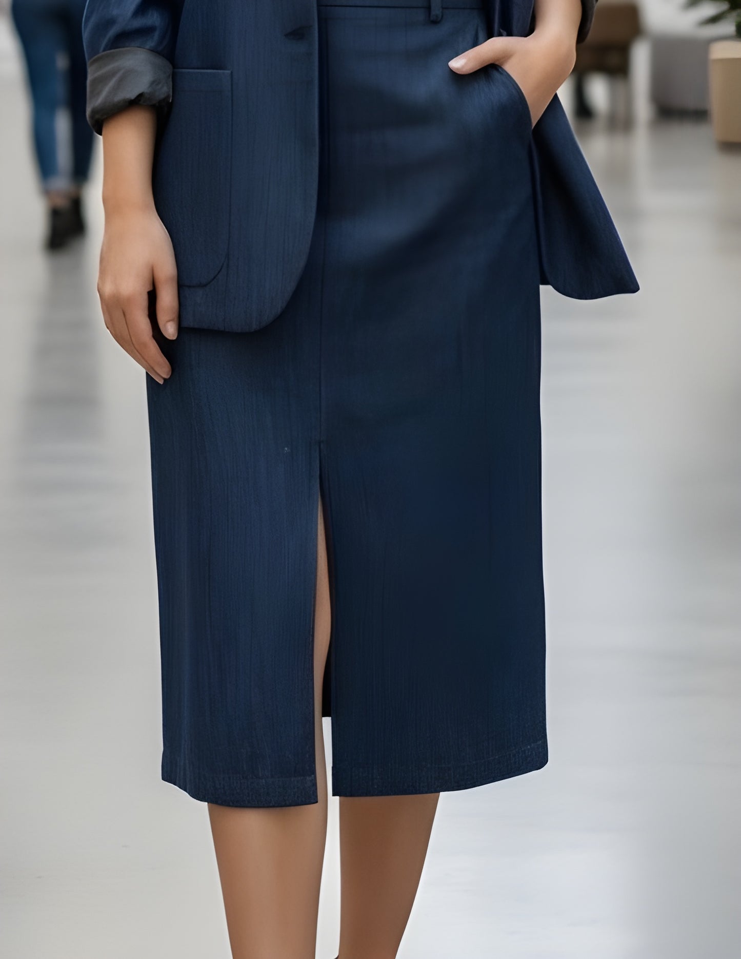 Jeans tailored trousers – modern chic with casual elegance