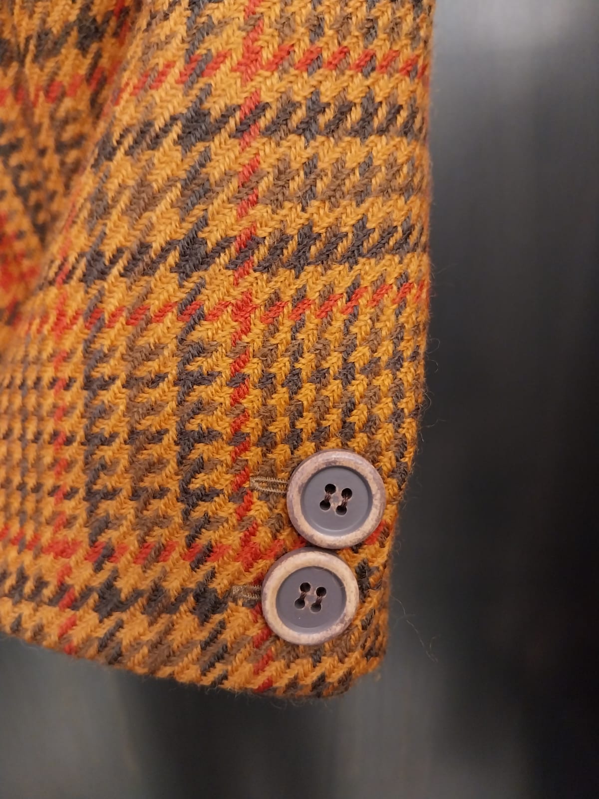 Blazer made of pure checked wool