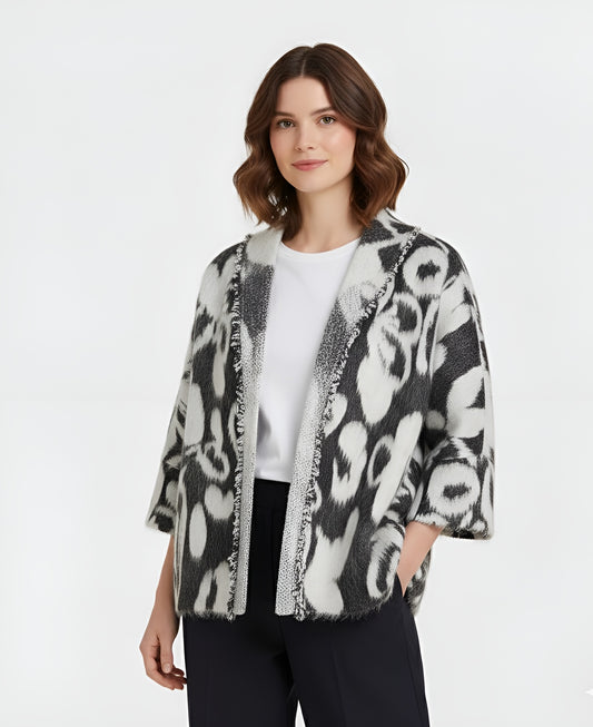 Floral Long-Pile Jacket