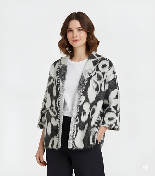 Florale Langflor-Jacke