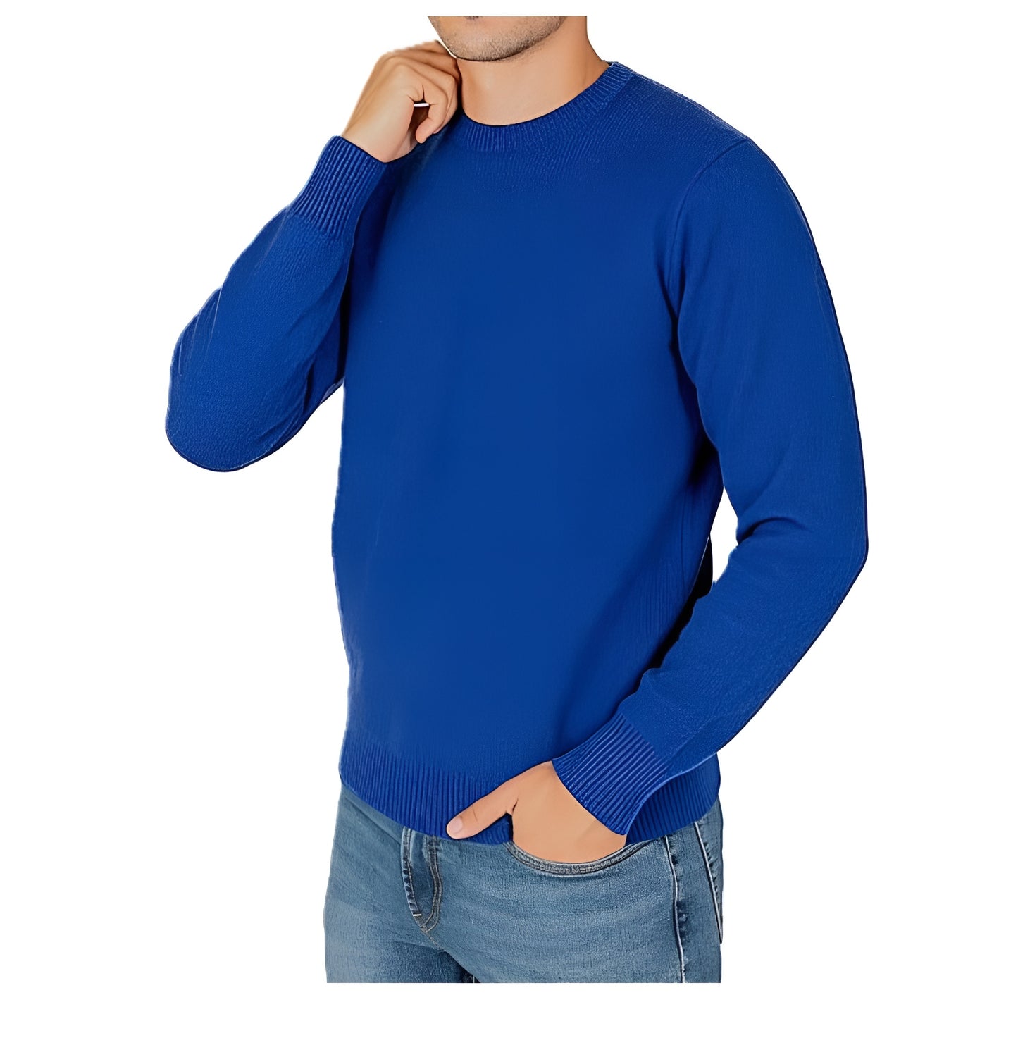 Men’s Crewneck Sweater in Pure Cashmere