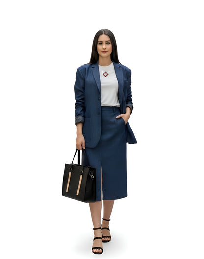 Jeans tailored trousers – modern chic with casual elegance