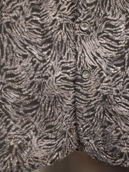 Men's Wool and Cashmere Jacket with Textured Pattern