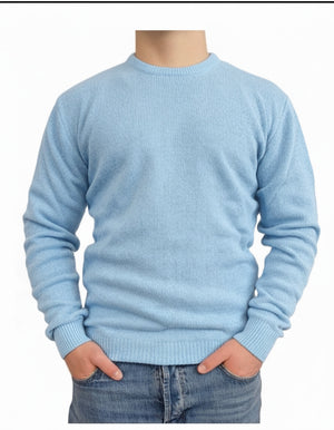 Herren Rundhals-Pullover aus reinem Kaschmir